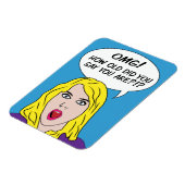 RETRO COMICS magneten (Linkerzijde)