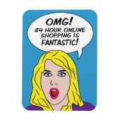 RETRO COMICS magneten (Verticaal)