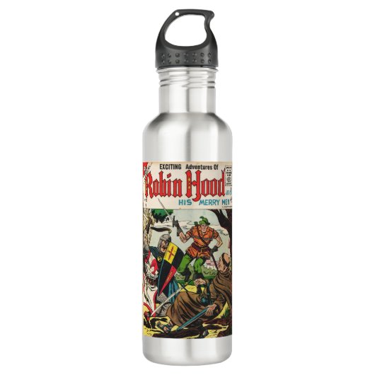 Retro Comics Robin Hood Waterfles (Voorkant)
