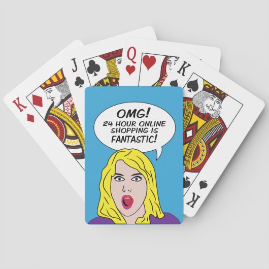 RETRO COMICS-speelkaarten Pokerkaarten (Achterkant)