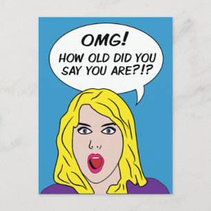 RETRO COMICS verjaardagsfeest briefkaart