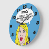 RETRO COMICS wall clock Grote Klok (Hoek)