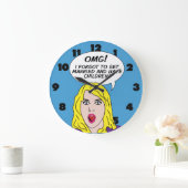 RETRO COMICS wall clock Grote Klok (Huis)