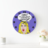 RETRO COMICS wall clock Grote Klok (Huis)