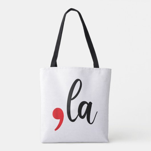 Retro Comma La Kamala Harris voor President 2024 Tote Bag (Achterkant)