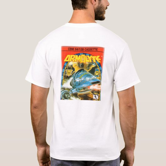 Retro Commodore 64 Computer(Legend) T-shirt (Achterkant)