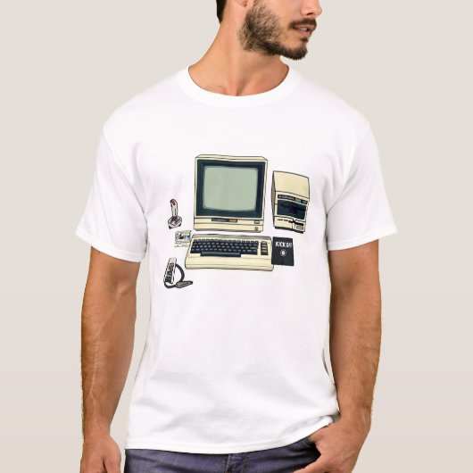 Retro Commodore 64 Computer(Legende) T-shirt (Voorkant)