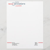 Retro Commodore Hotel Briefhoofd (Voorkant)