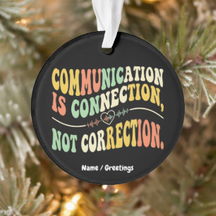Retro Communicatie is Verbinding Niet Correctie Ornament