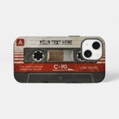 Retro Compacte Audiocassette | DJ Beste Cadeaus iPhone Hoesje (Achterkant horizontaal)