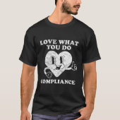 Retro  Compliance Officer of Regulatory Off T-shirt (Voorkant)