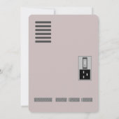 Retro Computer Funny Birthday Uitnodiging (Achterkant)