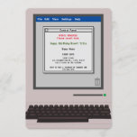 Retro Computer Funny Birthday Uitnodiging<br><div class="desc">Voor de technologie die ouder werd tijdens de eerste jaren van de personal computer. Voeg dit koele en retro de uitnodigingsontwerp van het computerscherm voor een verjaardag of voor een andere speciale gebeurtenis toe. Pas de kaart aan met uw specifieke gegevens.</div>