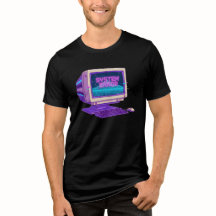 Retro Computer Glitch System Error Tech Graphic