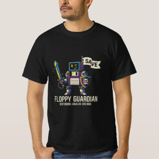 Retro Computer T-Shirt De Floppy Guardian Vintage