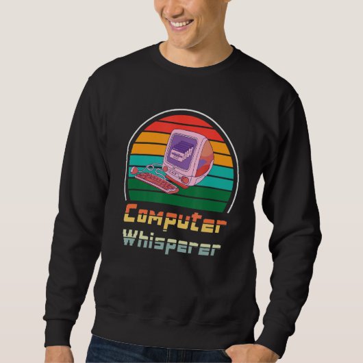 Retro computerprogrammeur of codeermachine trui (Voorkant)