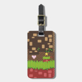 Retro computerspel bagagelabel (Voorkant verticaal)