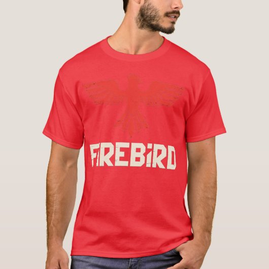 Retro Computerspellen - Firebird-fotokamer T-shirt (Voorkant)