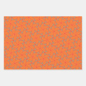 Retro concentrisch cirkelpatroon inpakpapier vel (Voorkant)