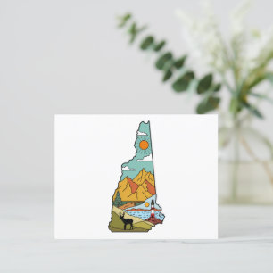 Retro Concord New Hampshire White Mountain Briefkaart