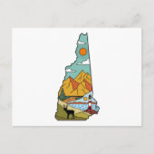 Retro Concord New Hampshire White Mountain Briefkaart (Voorkant)