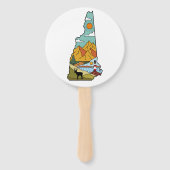 Retro Concord New Hampshire White Mountain Handwaaier (Voorkant)