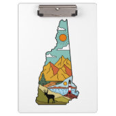 Retro Concord New Hampshire White Mountain Klembord (Voorkant)