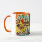 Retro Coney Island NY Postcard Mug Mok (Links)