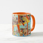 Retro Coney Island NY Postcard Mug Mok (Voorkant rechts)
