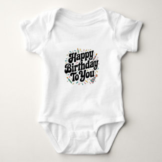 Retro Confetti Verjaardag Romper