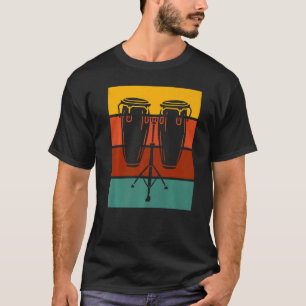 Retro Conga Drums Music Love T-shirt