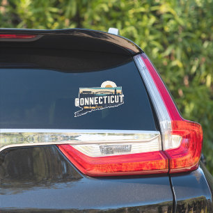 Retro Connecticut Sticker