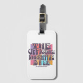 Retro Conspiracy Theory Bagagelabel (Voorkant (verticaal))