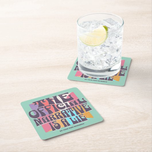 Retro Conspiracy Theory Kartonnen Onderzetters (Insitu)