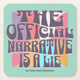 Retro Conspiracy Theory Kartonnen Onderzetters