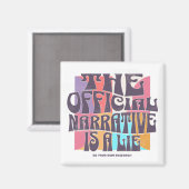 Retro Conspiracy Theory Magneet (Voorkant / Achterkant)