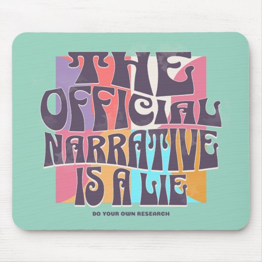 Retro Conspiracy Theory Muismat (Voorkant)