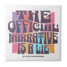 Retro Conspiracy Theory Tegeltje