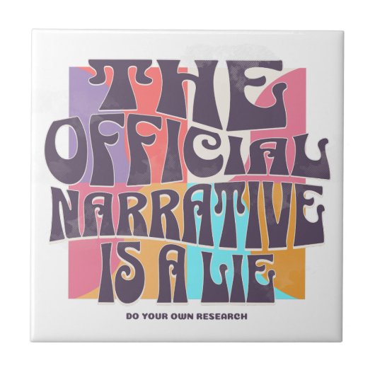 Retro Conspiracy Theory Tegeltje (Voorkant)