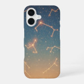 Retro Constellation Map iPhone 16 Hoesje (Achterkant)
