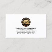 Retro Construction Handyman Tools Motif Visitekaartje (Achterkant)