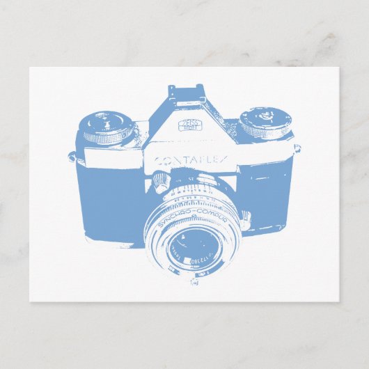 Retro Contaflex Camera Briefkaart (Voorkant)