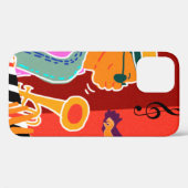 Retro contrastmuziekfestival jazz Case-Mate iPhone case (Achterkant (horizontaal))