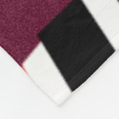 Retro contrastmuziekfestival jazz fleece deken (Hoek)