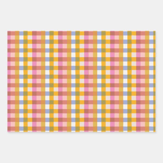 Retro controleert inpakpapier (Voorkant 3)