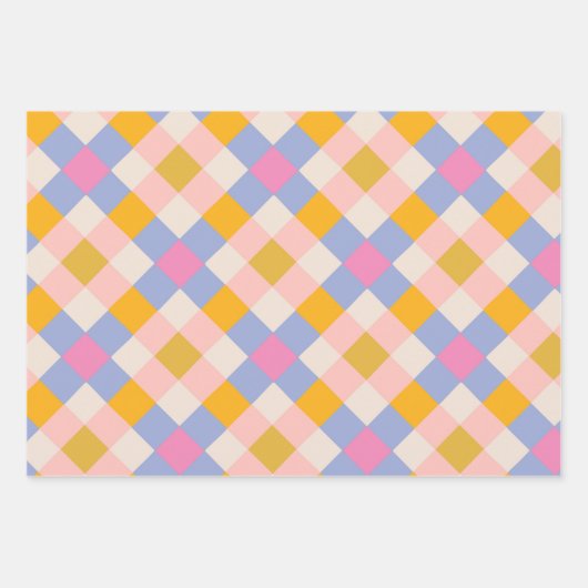 Retro controleert inpakpapier (Voorkant 2)