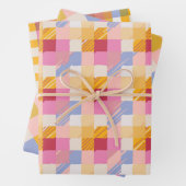 Retro controleert inpakpapier (In situ)