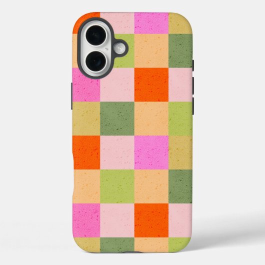 Retro controles roze sinaasappel groen Case-Mate iPhone case (Achterkant)