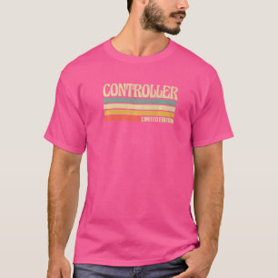 Retro Controller Beroepsfunctie Medewerker Id T-shirt