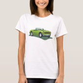 Retro Converteerbare Green Car T-Shirt (Voorkant)